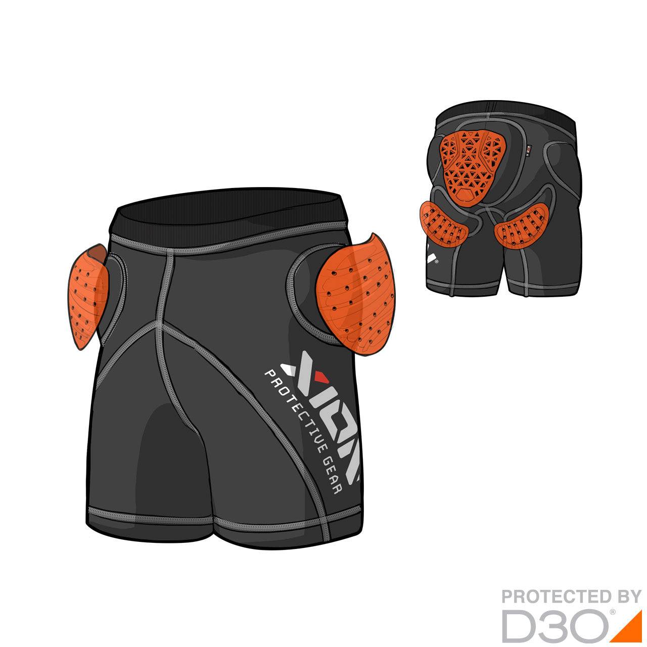 Xion Shorts FREERIDE - D3O (men)Xion Shorts FREERIDE - D3O (men)