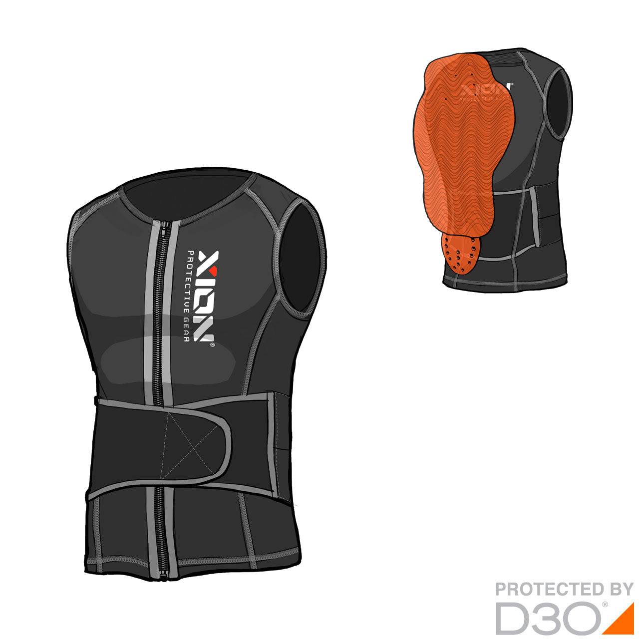 Xion Nosleeve Vest FREERIDE – D3O (Men)Xion Nosleeve Vest FREERIDE – D3O (Men)